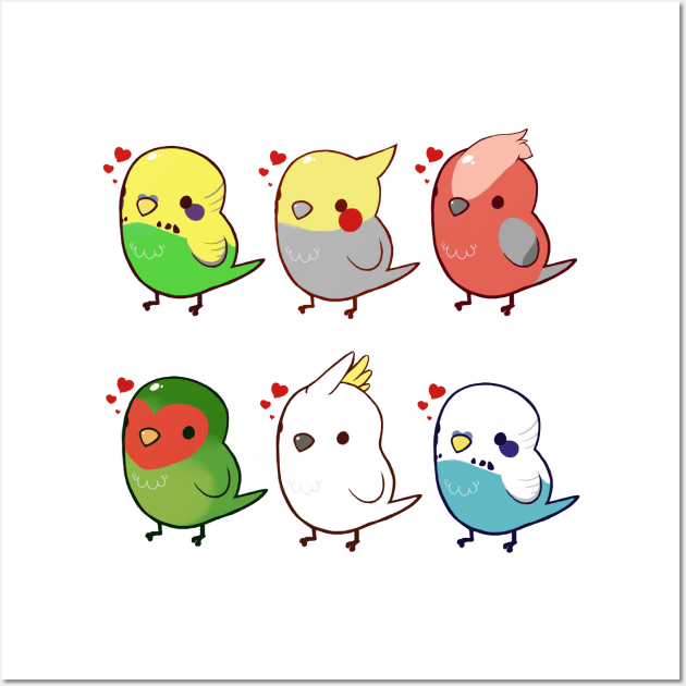 Birbie Love Wall Art by Shemii